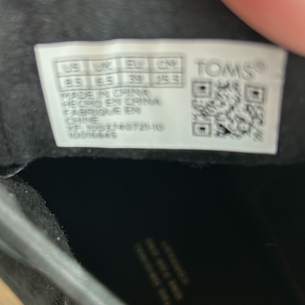 TOMS Black Leather Chelsea Ankle Boots - Picture 5 of 9